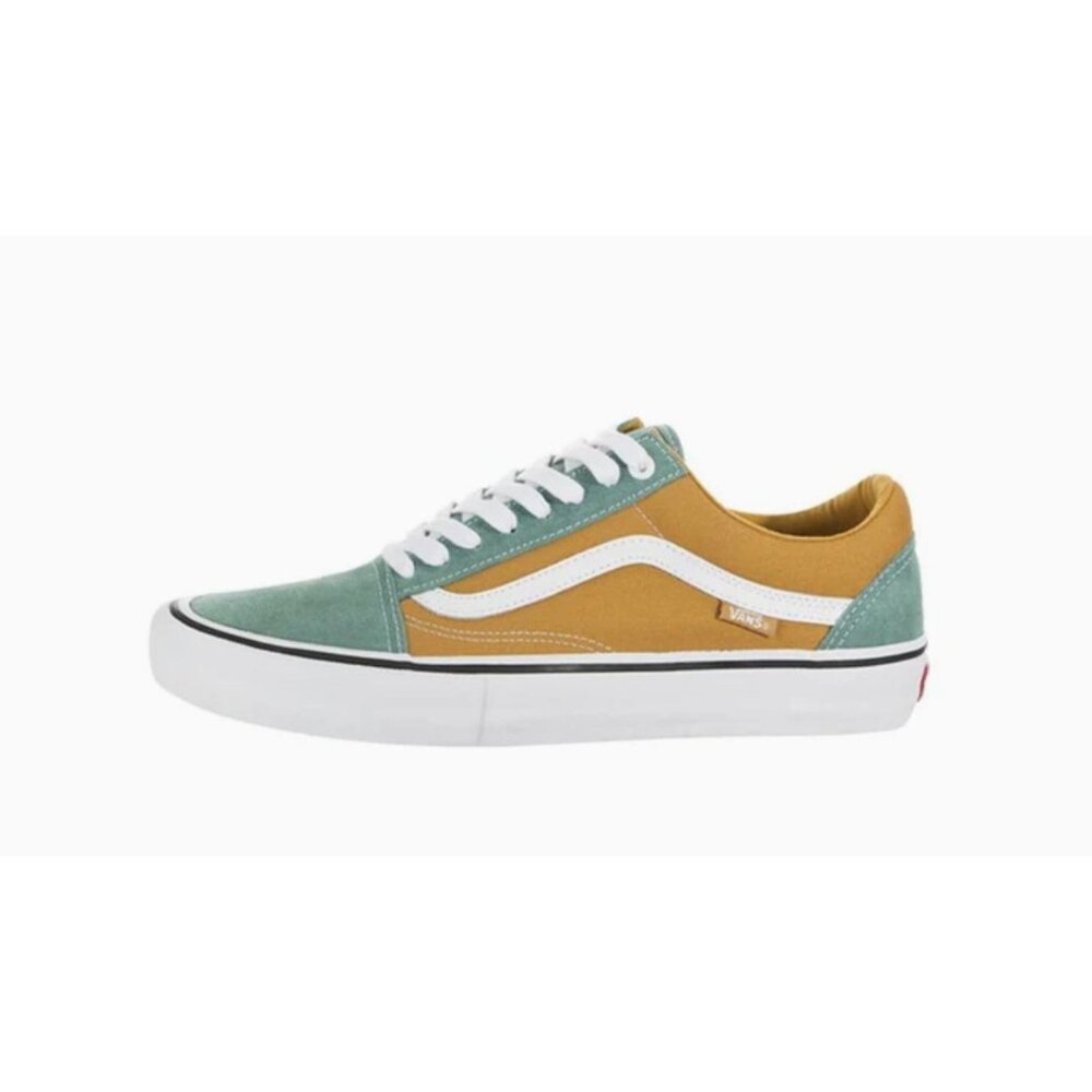 Vans Old Skool Pro Oak Buff Oil Blue Mens Size 7 Skate Shoes